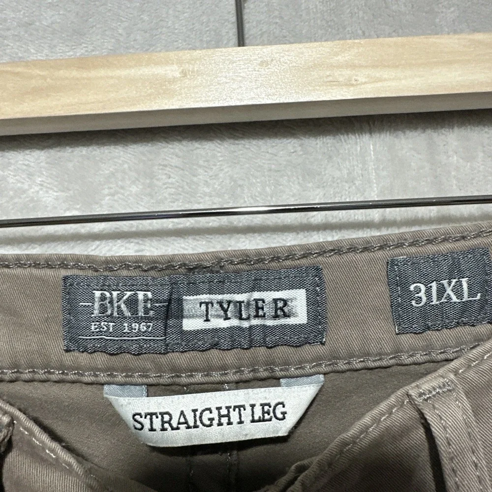 BKE Tyler Men's Pants Size 31XL Straight Leg Brown Cotton Blend